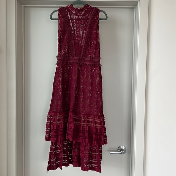 Endless Rose Lace Mock Neck Midi Dress - Picture 12 of 16